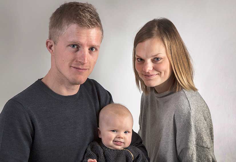 Rebecca och Adam fick en son