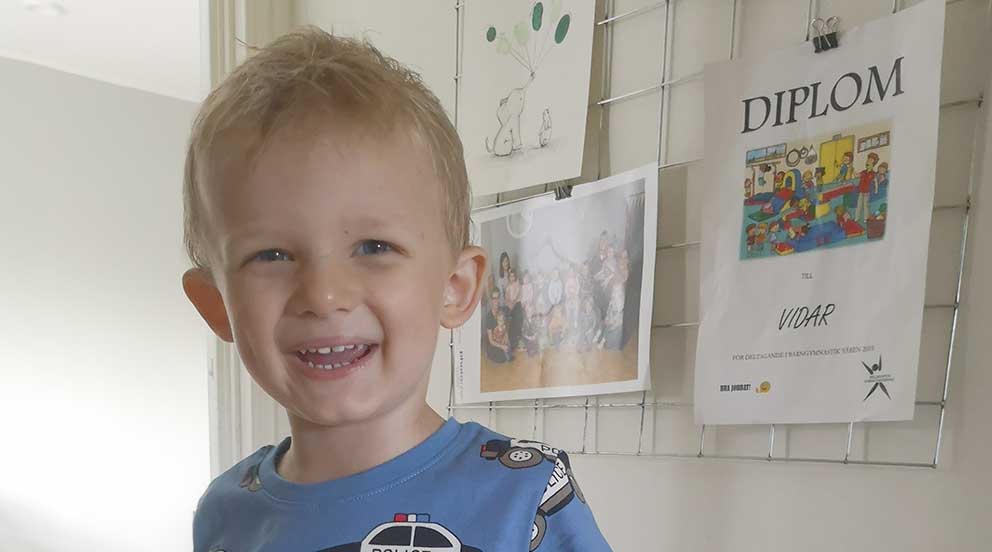 Vidar 3 år