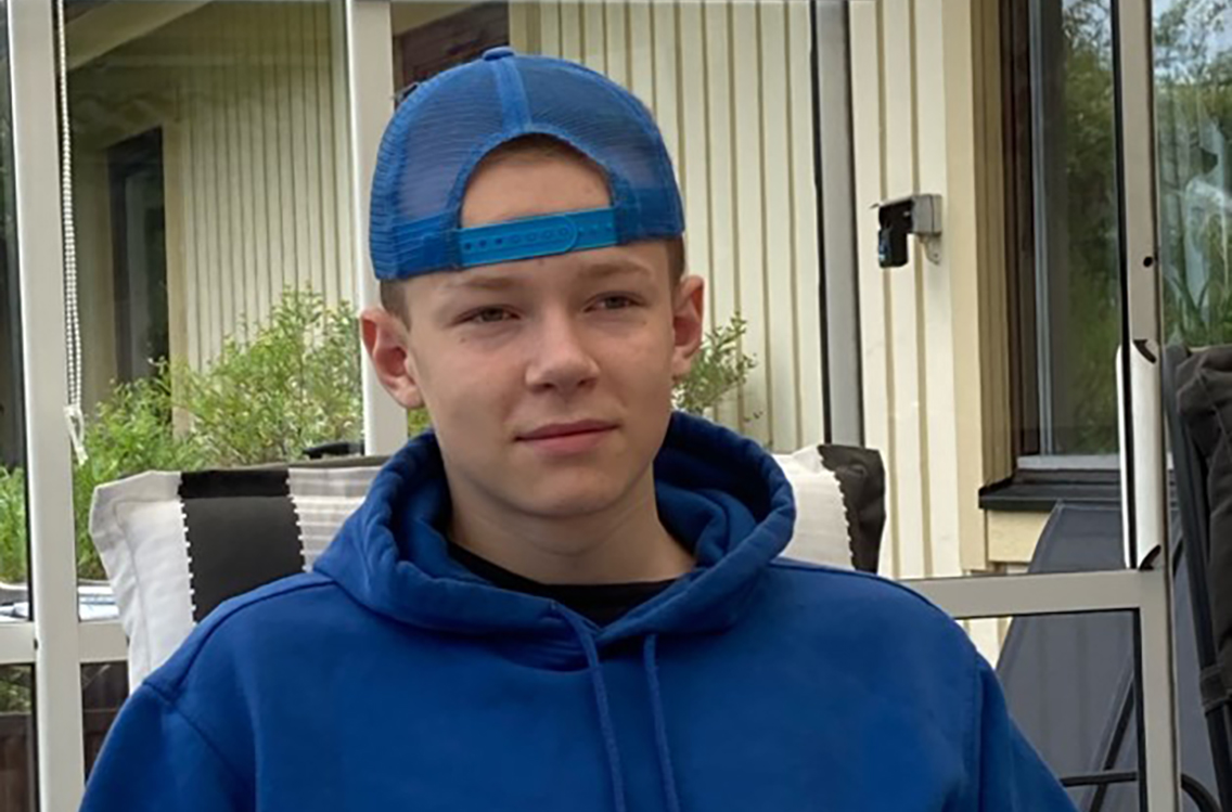 Liam Petersson 14 år
